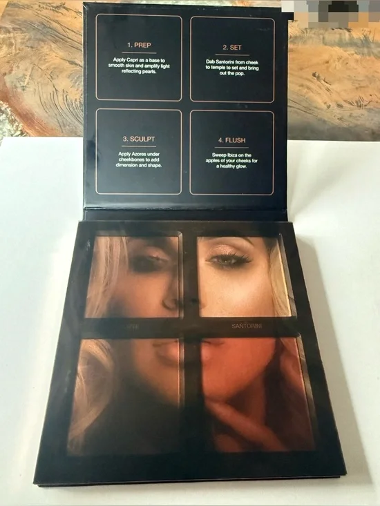HUDA BEAUTY 3D Highlighter Palette Pink Sands Edition New/Perfect - Picture 2 of 5